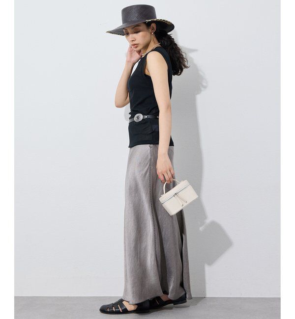  「シアーストレッチノースリーブプルオーバー」|Tシャツ・カットソー|