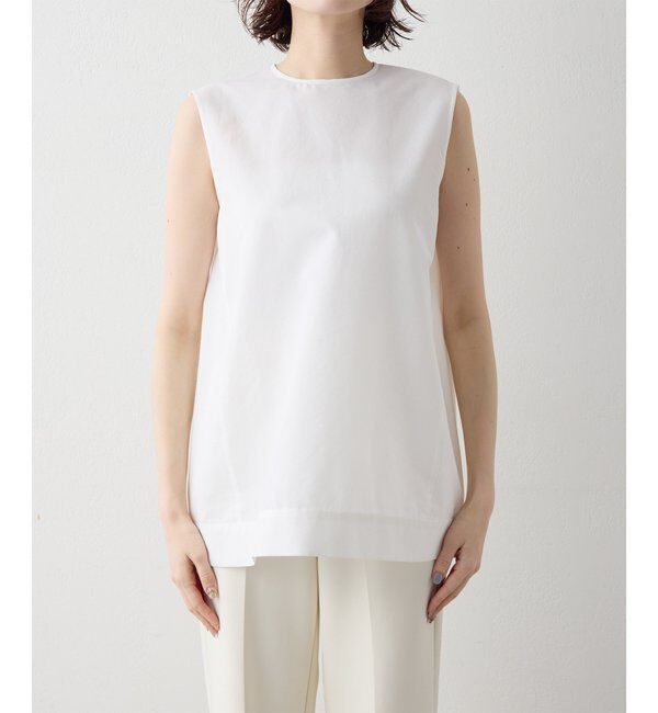 Drawing Numbers「【Drawing Numbers】ライトタイプライターノースリーブブラウス」|シャツ・ブラウス|