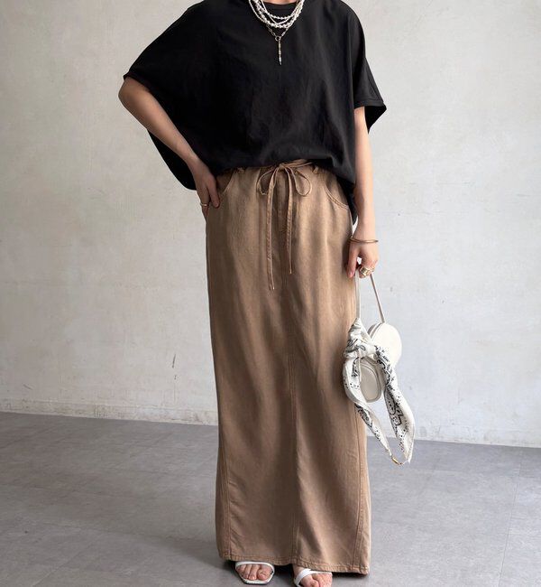  「【セットアップ可能】ストレッチジョーゼットコクーンプルオーバー」|シャツ・ブラウス|