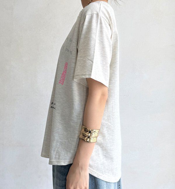  「【WEB限定】レタリングプリント半袖TEE」|Tシャツ・カットソー|