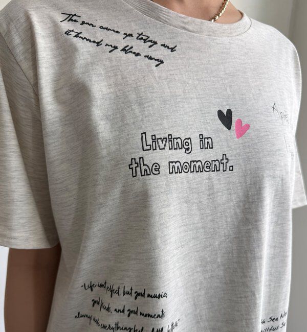  「【WEB限定】レタリングプリント半袖TEE」|Tシャツ・カットソー|