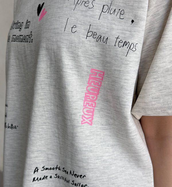  「【WEB限定】レタリングプリント半袖TEE」|Tシャツ・カットソー|