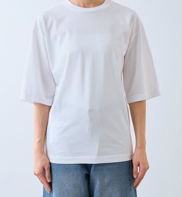  「【接触冷感/UVカット】ゴブソデクルーネックTee」|Tシャツ・カットソー|