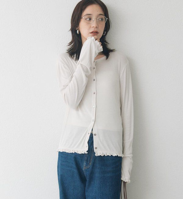  「フリルカットカーディガン」|Tシャツ・カットソー|