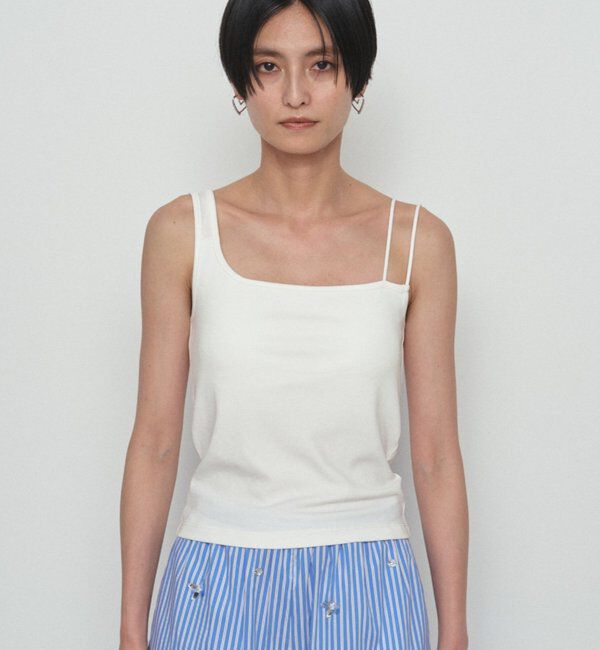  「【earthy_/アーシー】アシメタンクトップ」|Tシャツ・カットソー|