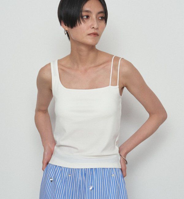  「【earthy_/アーシー】アシメタンクトップ」|Tシャツ・カットソー|