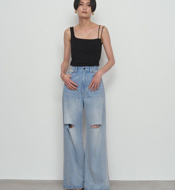 「【earthy_/アーシー】アシメタンクトップ」|Tシャツ・カットソー|