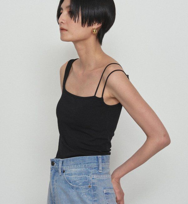  「【earthy_/アーシー】アシメタンクトップ」|Tシャツ・カットソー|