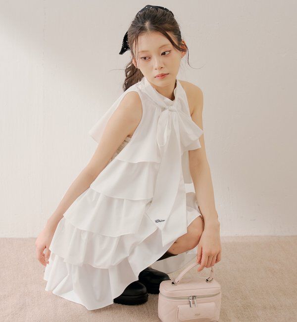  「2wayリボンティアードミニワンピース」|ワンピース|