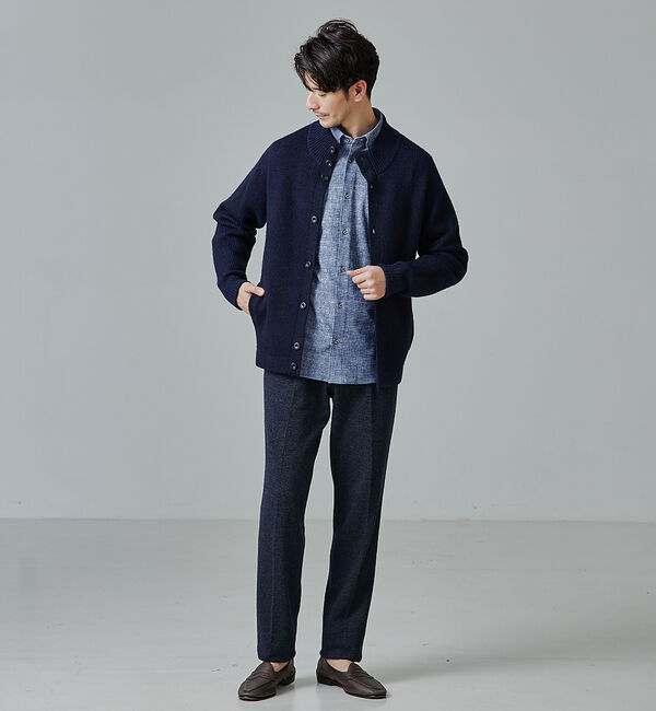 ABAHOUSE「【セットアップ対応/FLEX PANTS】ムリネ ジャージ ツイル スラックス」|スラックス|