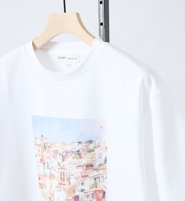 ABAHOUSE「【WATERCOLOR PAINTING】 グラフィックTシャツ」|Tシャツ・カットソー|