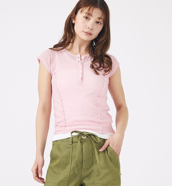 Rouge vif「【MILLER/ミラー】Light Prib Henly S/S Tee / ラ」|Tシャツ・カットソー|