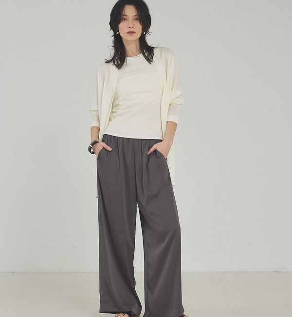 qualite「【今季最後の再入荷/接触冷感・吸水速乾】クールサテンパンツ/セットアップ対応」|その他|