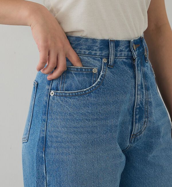 abahouse mavie「ウォッシュドバレルデニムパンツ【予約】」|デニム|