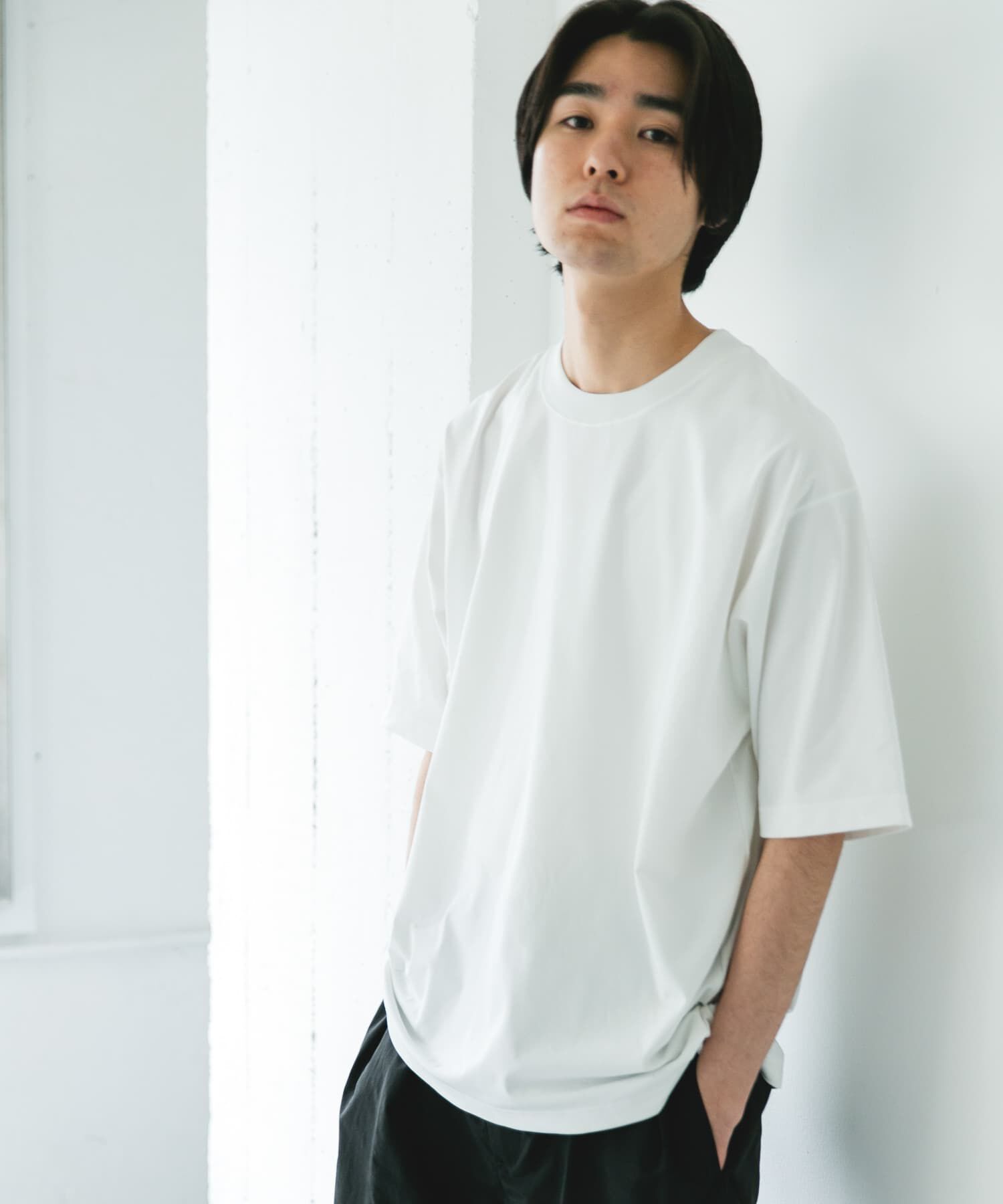 URBAN RESEARCH DOORS「『吸水速乾/接触冷感/ｲｰｼﾞｰｹｱ』ｸｲｯｸﾄﾞﾗｲ ｼｮｰﾄｽﾘｰ 」|Tシャツ・カットソー|