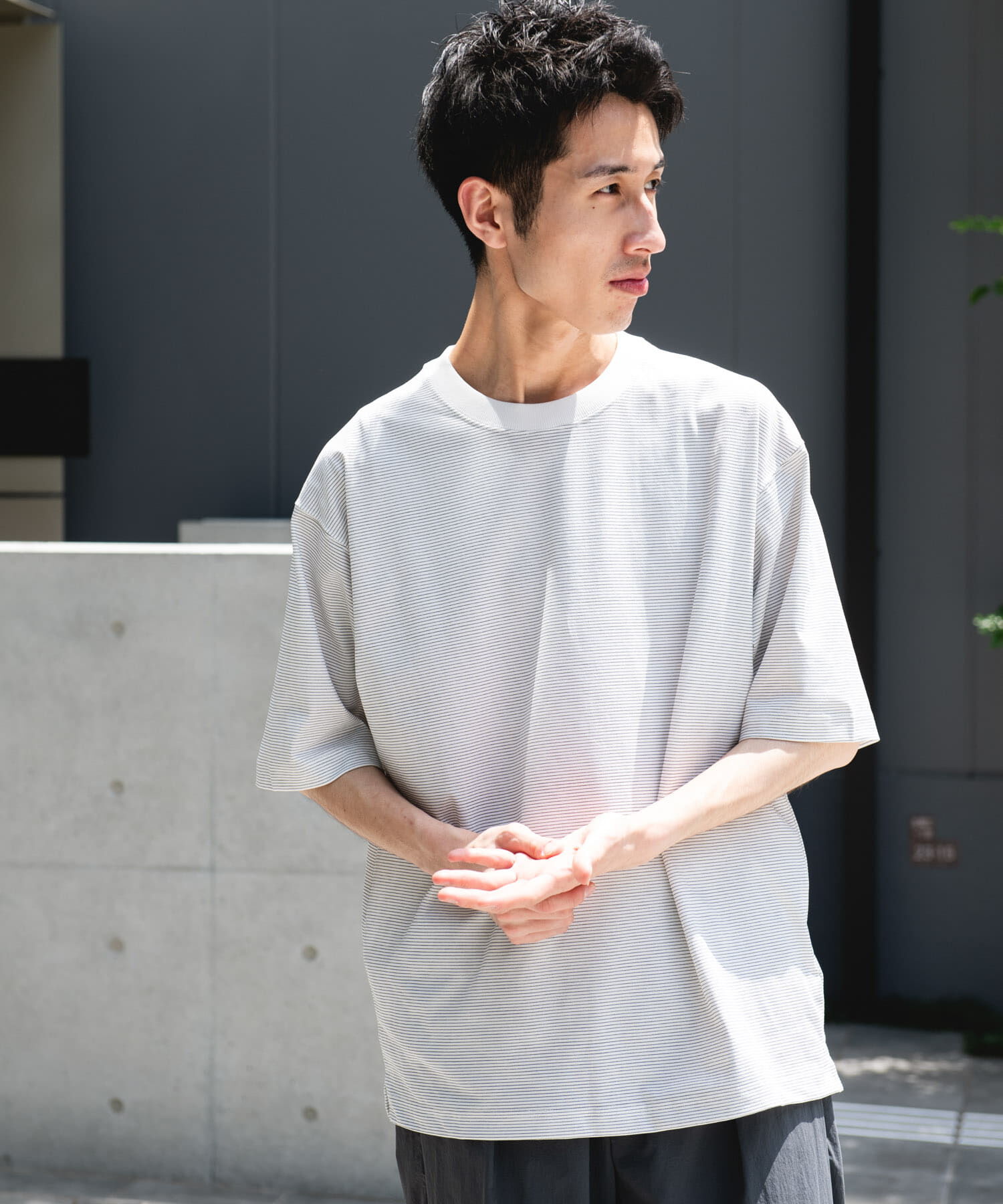 URBAN RESEARCH DOORS「『吸水速乾/接触冷感/ｲｰｼﾞｰｹｱ』ｸｲｯｸﾄﾞﾗｲ ｼｮｰﾄｽﾘｰ 」|Tシャツ・カットソー|ホワイト系その他