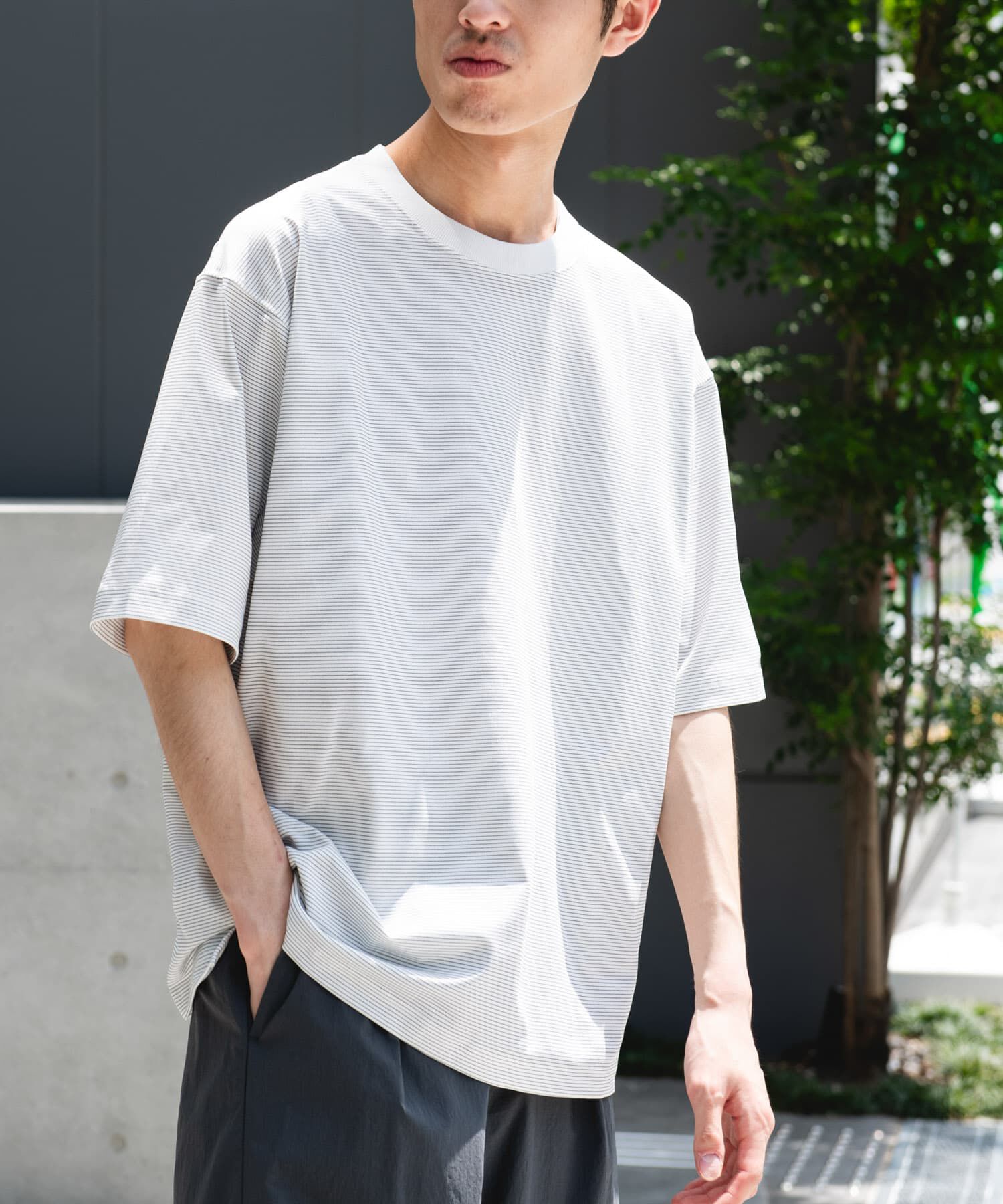 URBAN RESEARCH DOORS「『吸水速乾/接触冷感/ｲｰｼﾞｰｹｱ』ｸｲｯｸﾄﾞﾗｲ ｼｮｰﾄｽﾘｰ 」|Tシャツ・カットソー|