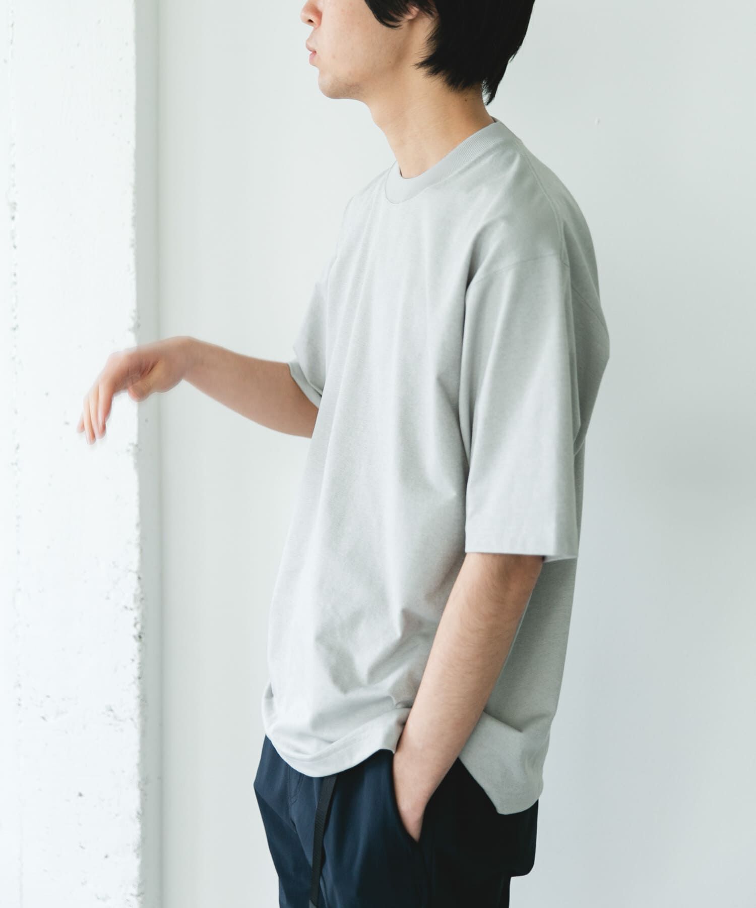 URBAN RESEARCH DOORS「『吸水速乾/接触冷感/ｲｰｼﾞｰｹｱ』ｸｲｯｸﾄﾞﾗｲ ｼｮｰﾄｽﾘｰ 」|Tシャツ・カットソー|