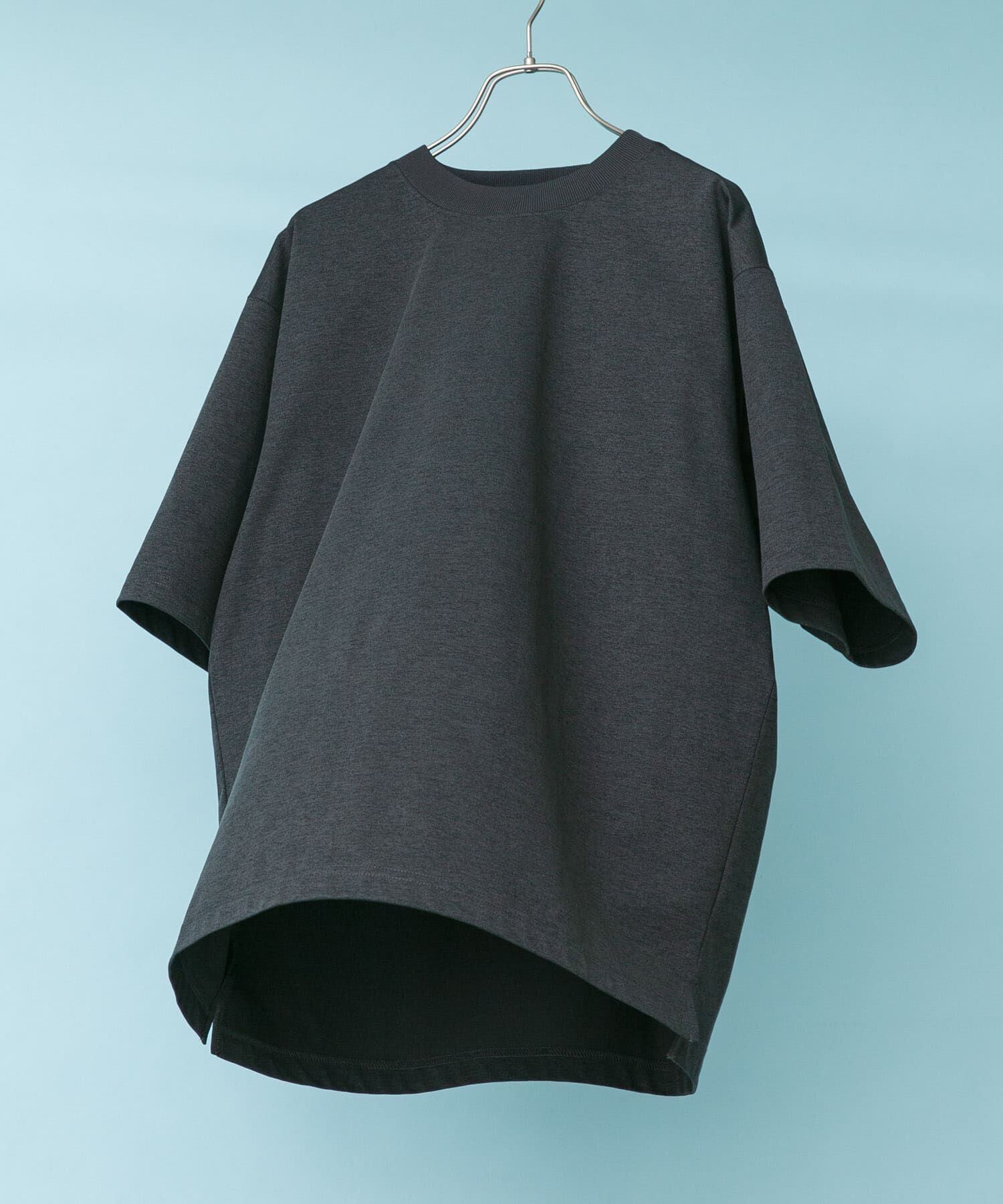 URBAN RESEARCH DOORS「『吸水速乾/接触冷感/ｲｰｼﾞｰｹｱ』ｸｲｯｸﾄﾞﾗｲ ｼｮｰﾄｽﾘｰ 」|Tシャツ・カットソー|チャコールグレー
