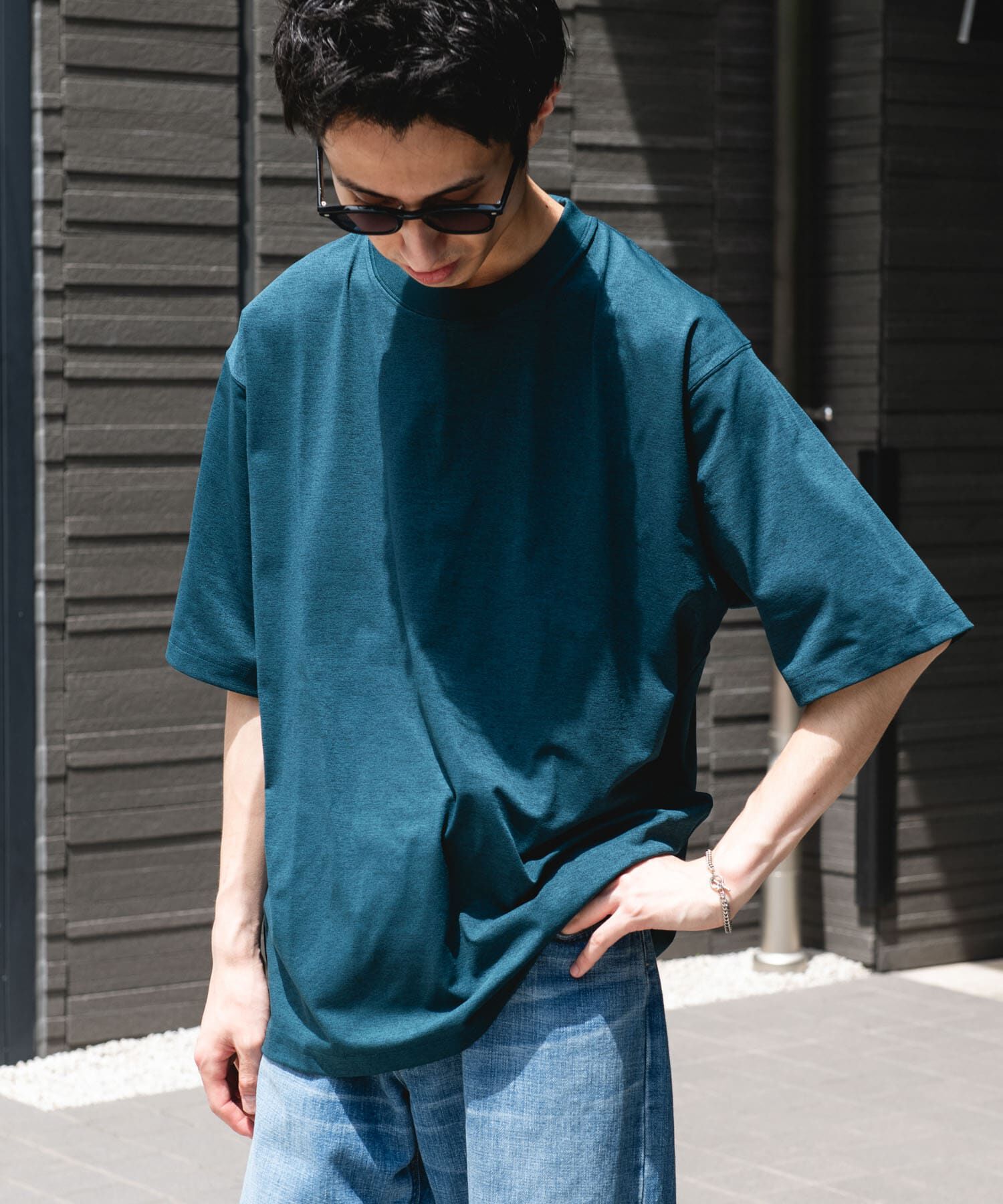 URBAN RESEARCH DOORS「『吸水速乾/接触冷感/ｲｰｼﾞｰｹｱ』ｸｲｯｸﾄﾞﾗｲ ｼｮｰﾄｽﾘｰ 」|Tシャツ・カットソー|グリーン系その他