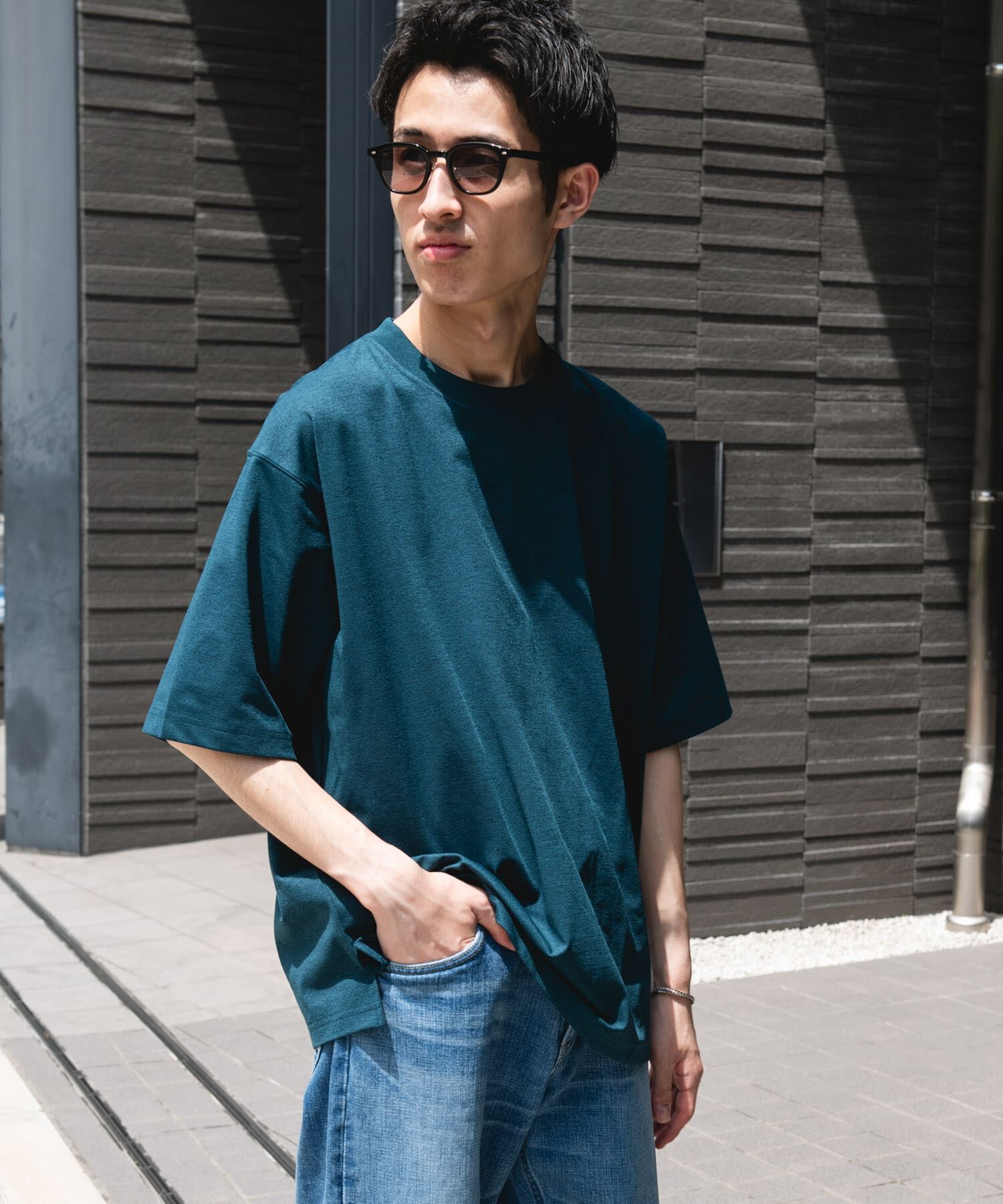 URBAN RESEARCH DOORS「『吸水速乾/接触冷感/ｲｰｼﾞｰｹｱ』ｸｲｯｸﾄﾞﾗｲ ｼｮｰﾄｽﾘｰ 」|Tシャツ・カットソー|