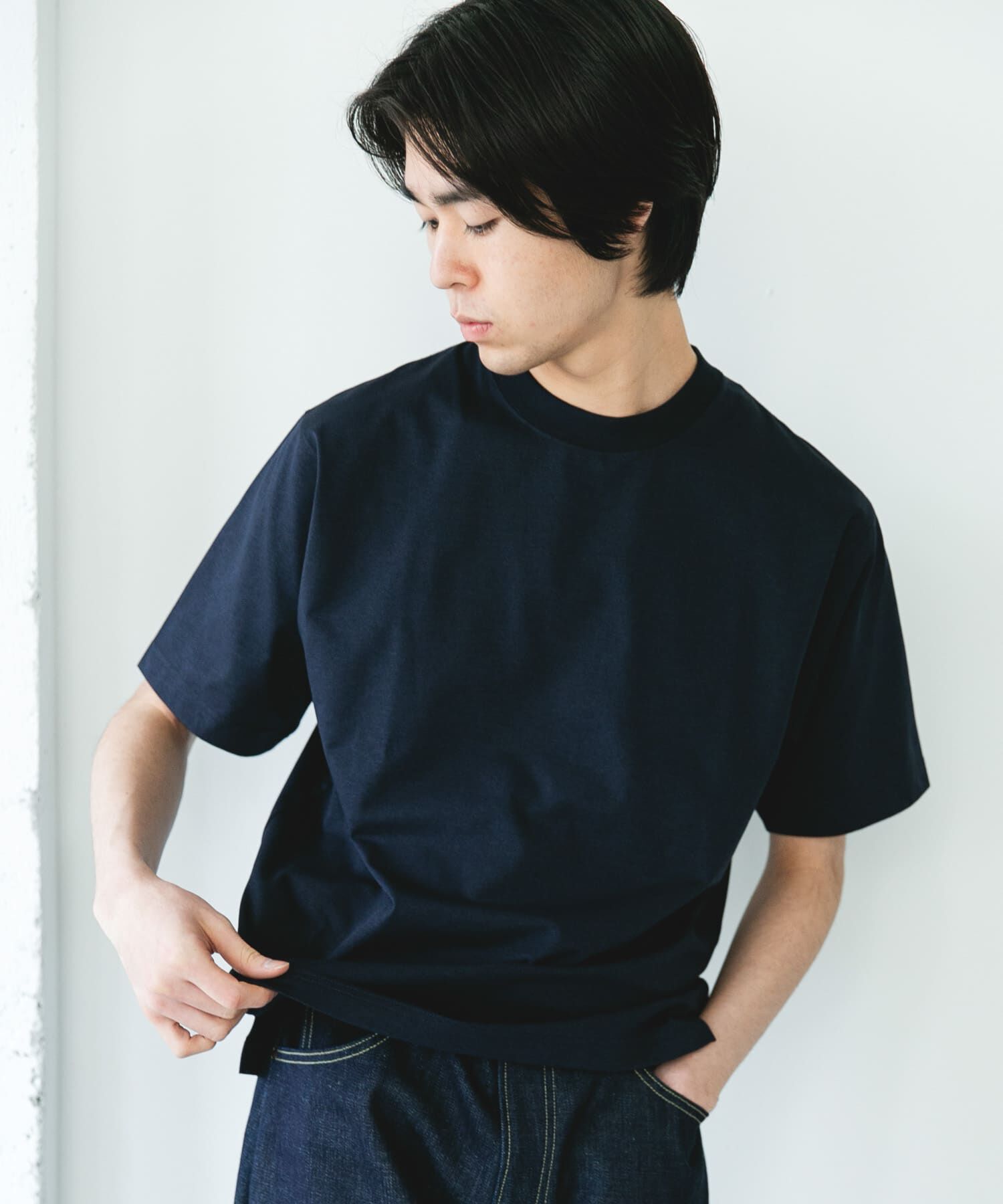 URBAN RESEARCH DOORS「『吸水速乾/接触冷感/ｲｰｼﾞｰｹｱ』ｸｲｯｸﾄﾞﾗｲ ｼｮｰﾄｽﾘｰ 」|Tシャツ・カットソー|