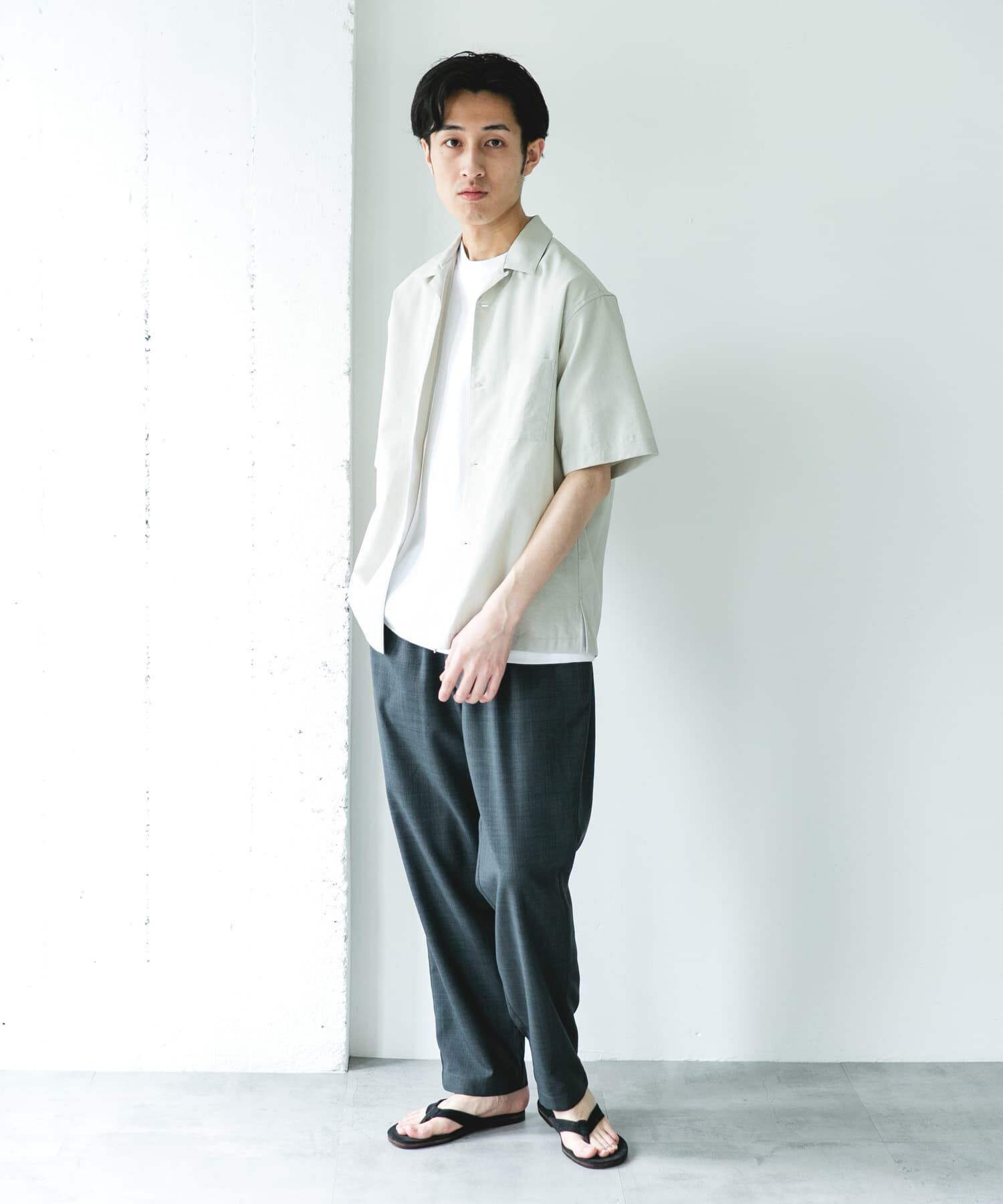 URBAN RESEARCH DOORS「『ｲｰｼﾞｰｹｱ/速乾/UVｶｯﾄ』ｸｲｯｸﾄﾞﾗｲ ｵｰﾌﾟﾝｶﾗｰ ｼ 」|シャツ・ブラウス|
