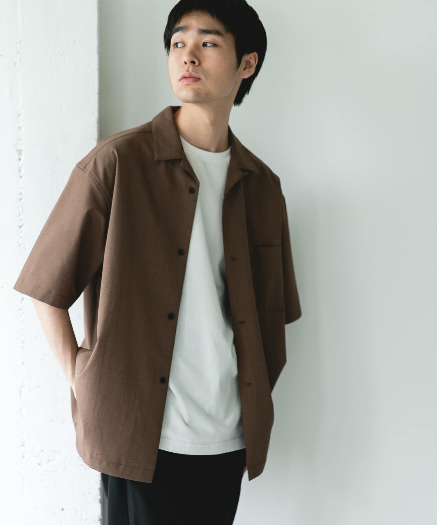 URBAN RESEARCH DOORS「『ｲｰｼﾞｰｹｱ/速乾/UVｶｯﾄ』ｸｲｯｸﾄﾞﾗｲ ｵｰﾌﾟﾝｶﾗｰ ｼ 」|シャツ・ブラウス|