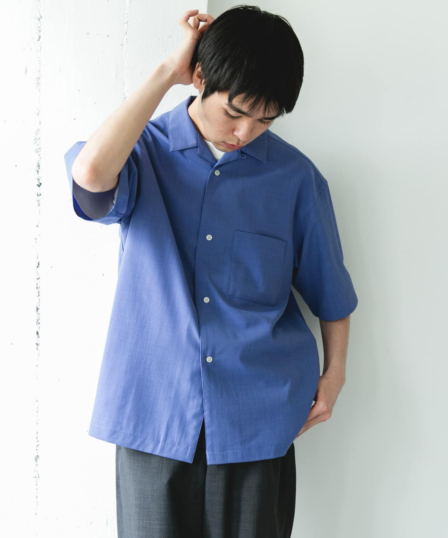 URBAN RESEARCH DOORS「『ｲｰｼﾞｰｹｱ/速乾/UVｶｯﾄ』ｸｲｯｸﾄﾞﾗｲ ｵｰﾌﾟﾝｶﾗｰ ｼ 」|シャツ・ブラウス|