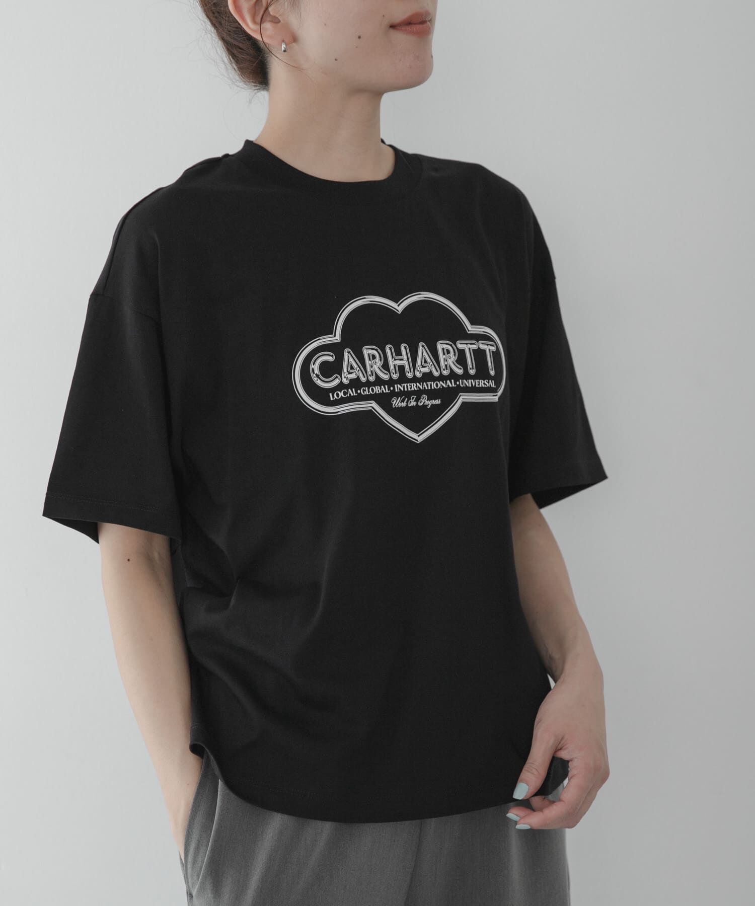 Sonny Label 「CARHARTT　SHORT-SLEEVE CLOUD HEART T-SHIRTS」|Tシャツ・カットソー|ブラック