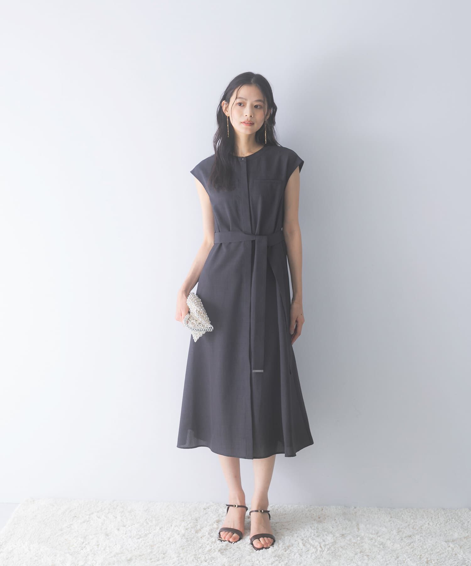 URBAN RESEARCH ROSSO「『UR TECH DRYLUXE』ポケットデザインワンピース」|ワンピース|