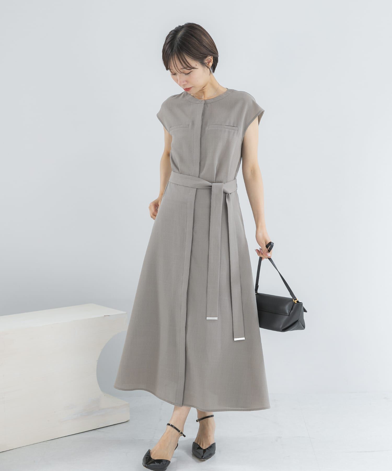URBAN RESEARCH ROSSO「『UR TECH DRYLUXE』ポケットデザインワンピース」|ワンピース|