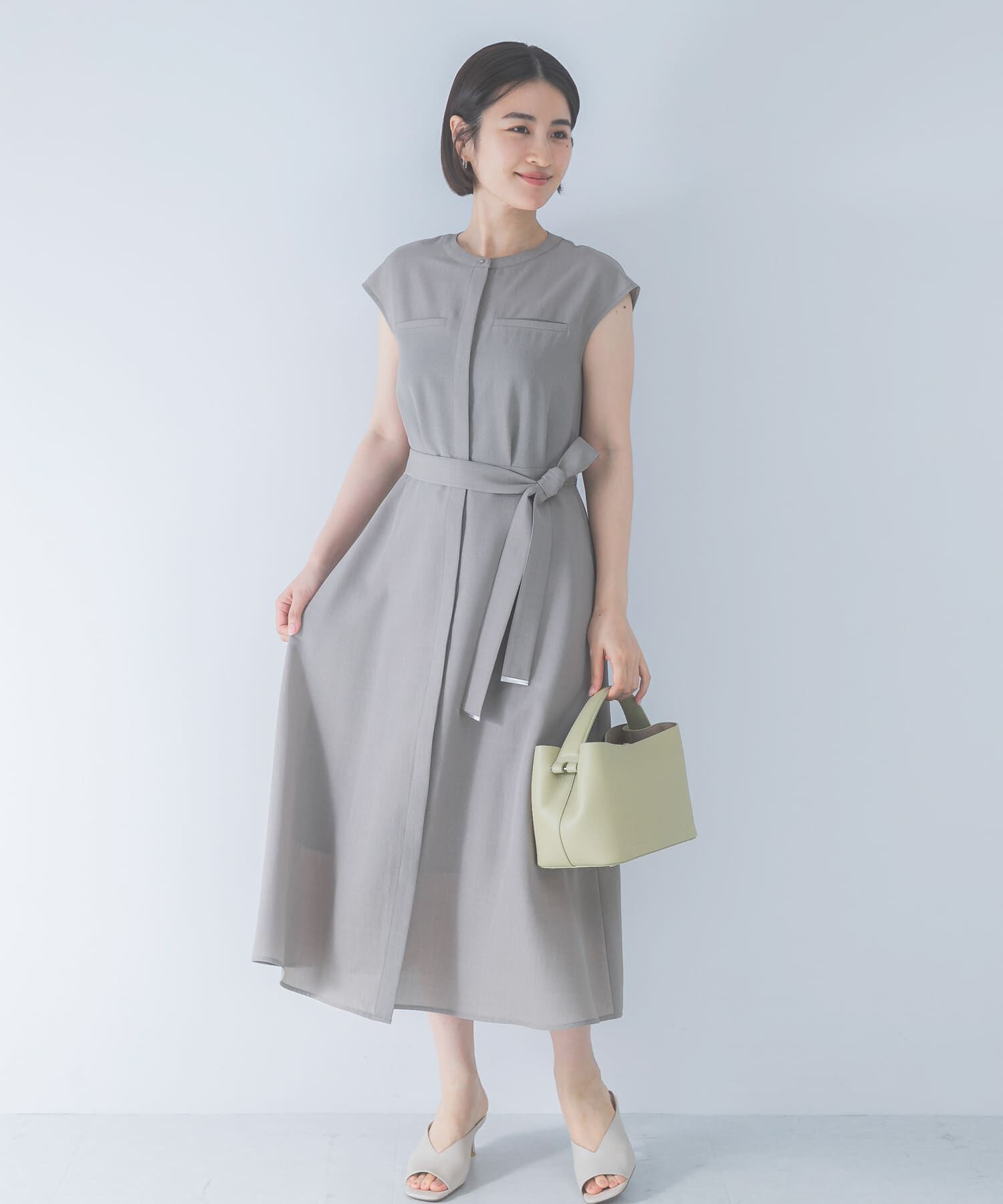 URBAN RESEARCH ROSSO「『UR TECH DRYLUXE』ポケットデザインワンピース」|ワンピース|