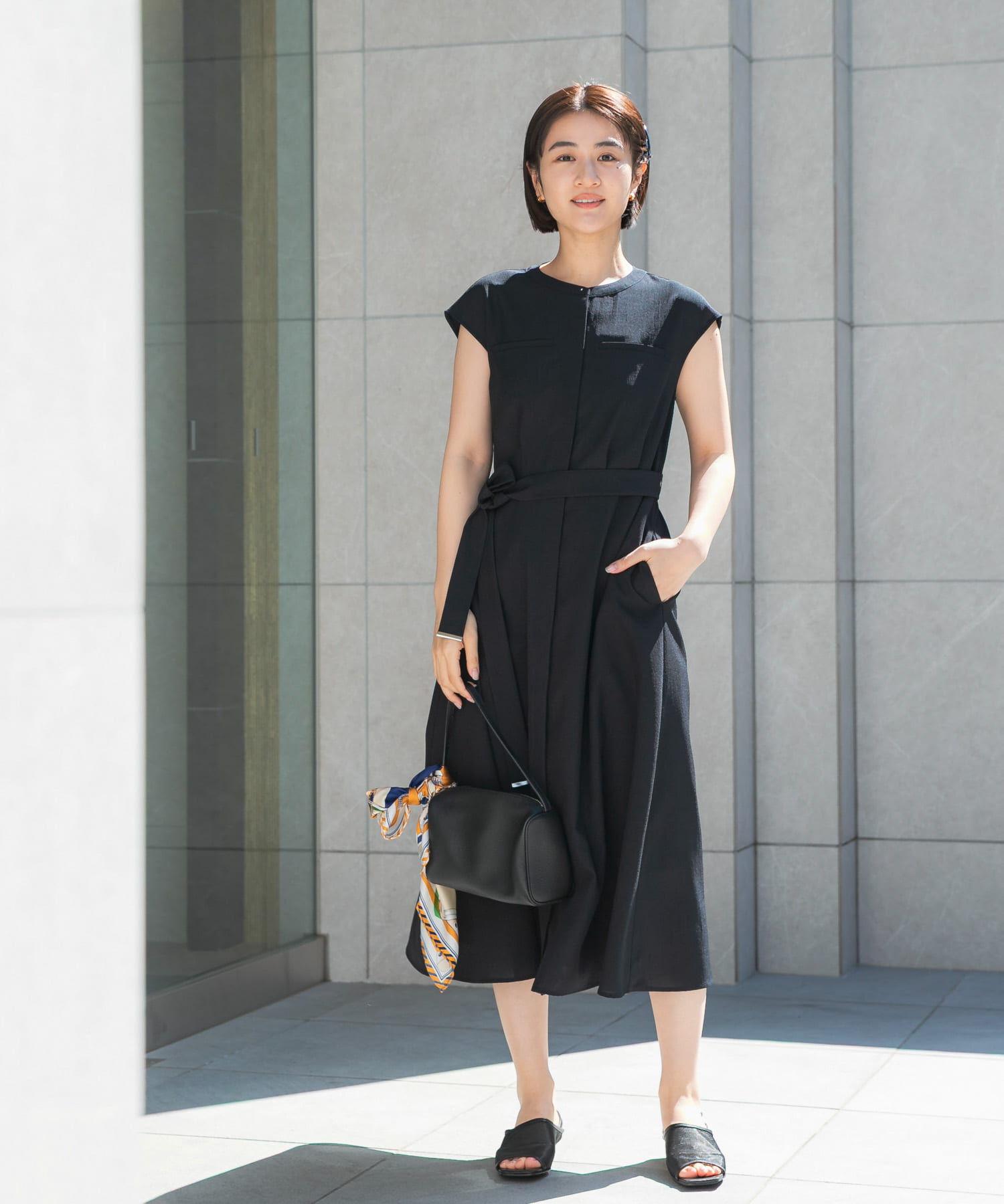 URBAN RESEARCH ROSSO「『UR TECH DRYLUXE』ポケットデザインワンピース」|ワンピース|