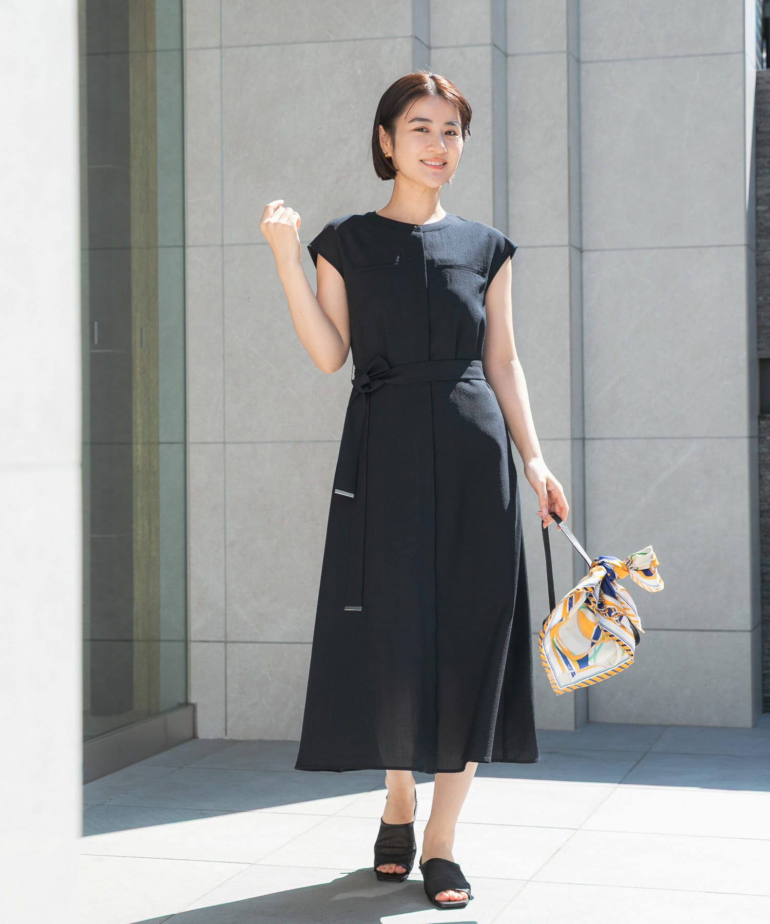 URBAN RESEARCH ROSSO「『UR TECH DRYLUXE』ポケットデザインワンピース」|ワンピース|