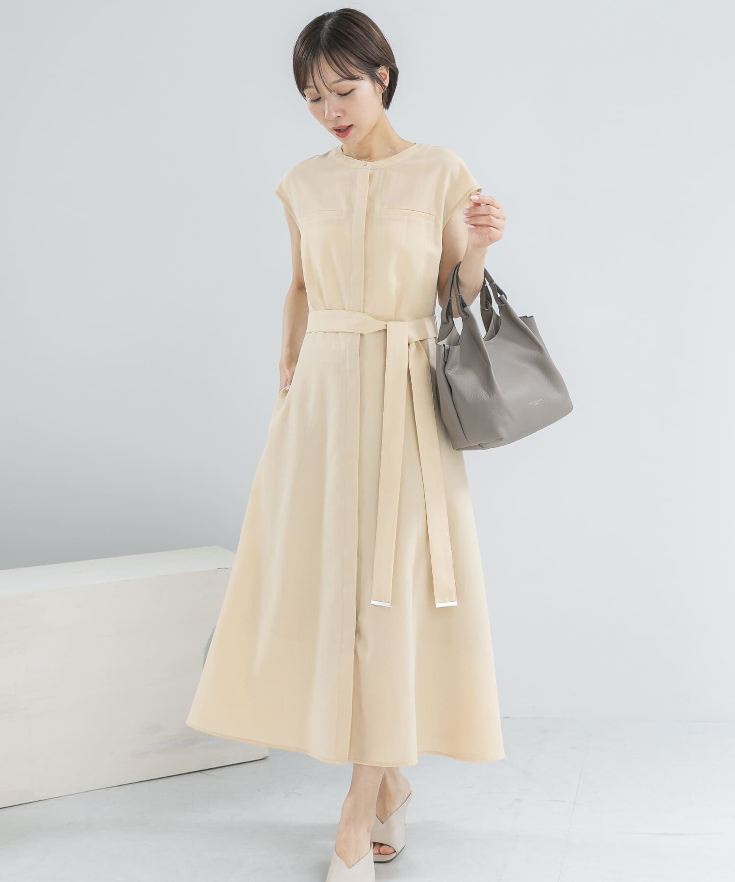URBAN RESEARCH ROSSO「『UR TECH DRYLUXE』ポケットデザインワンピース」|ワンピース|