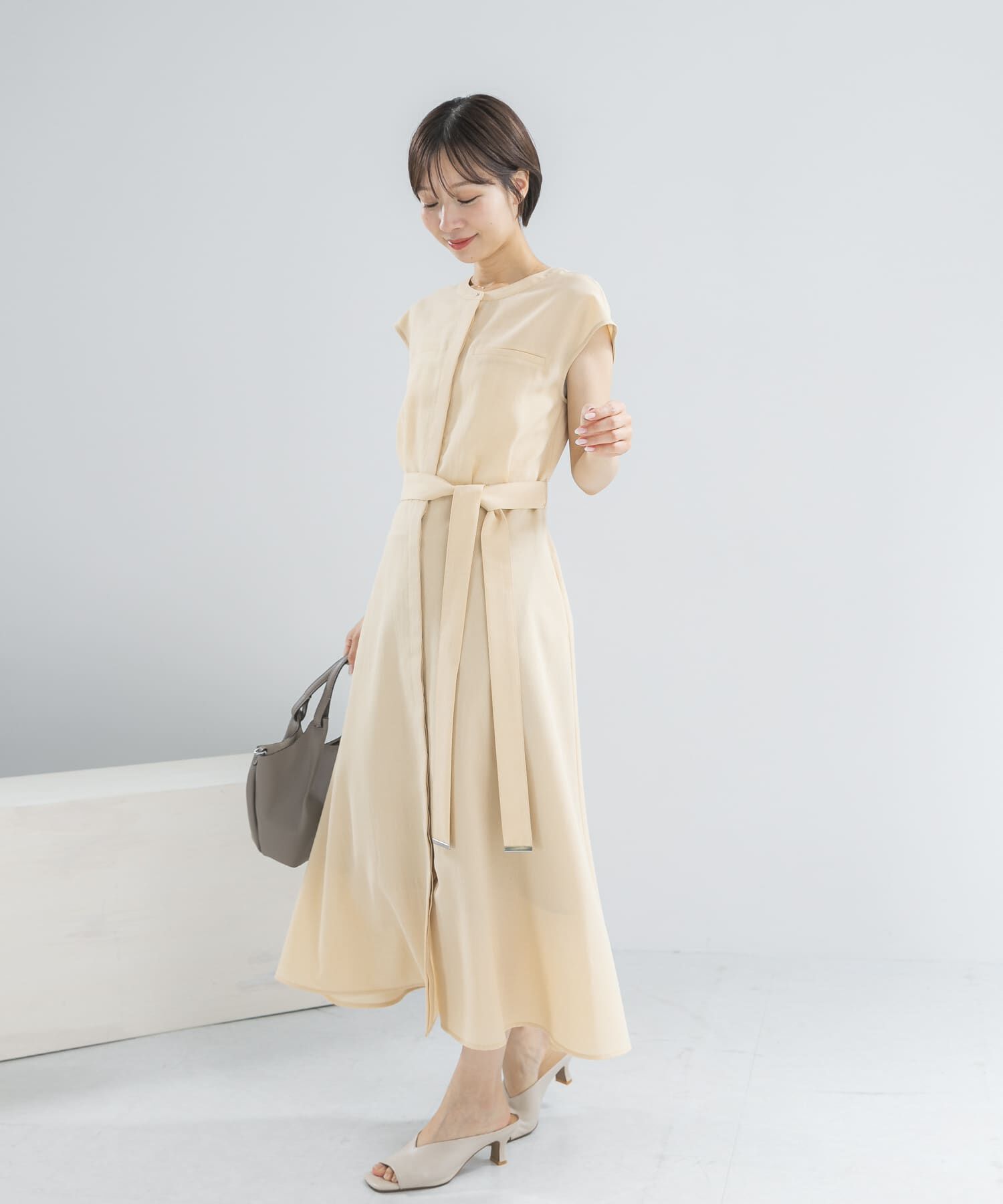 URBAN RESEARCH ROSSO「『UR TECH DRYLUXE』ポケットデザインワンピース」|ワンピース|