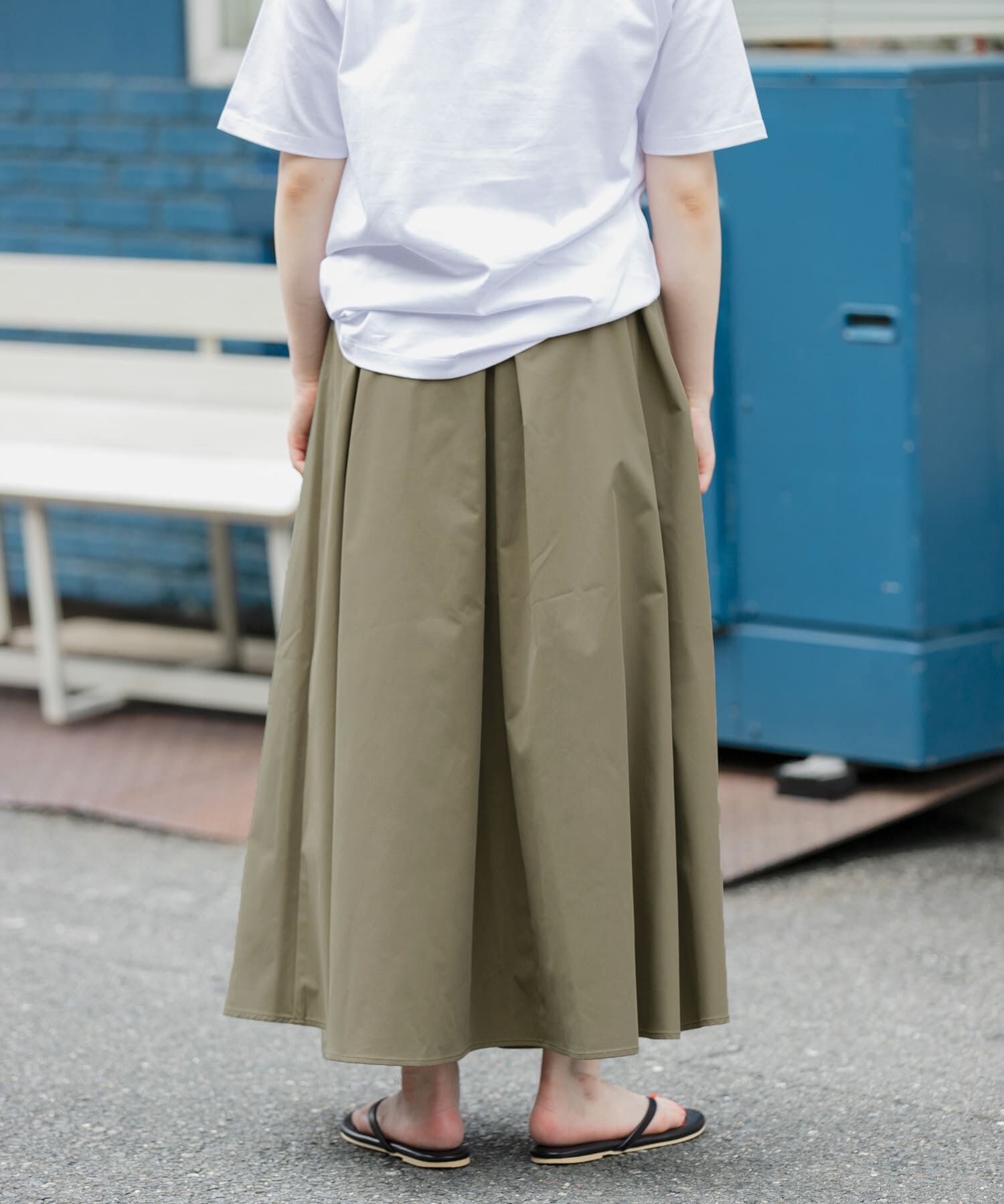 URBAN RESEARCH DOORS「FORK&SPOON　タックフレアスカート」|スカート|