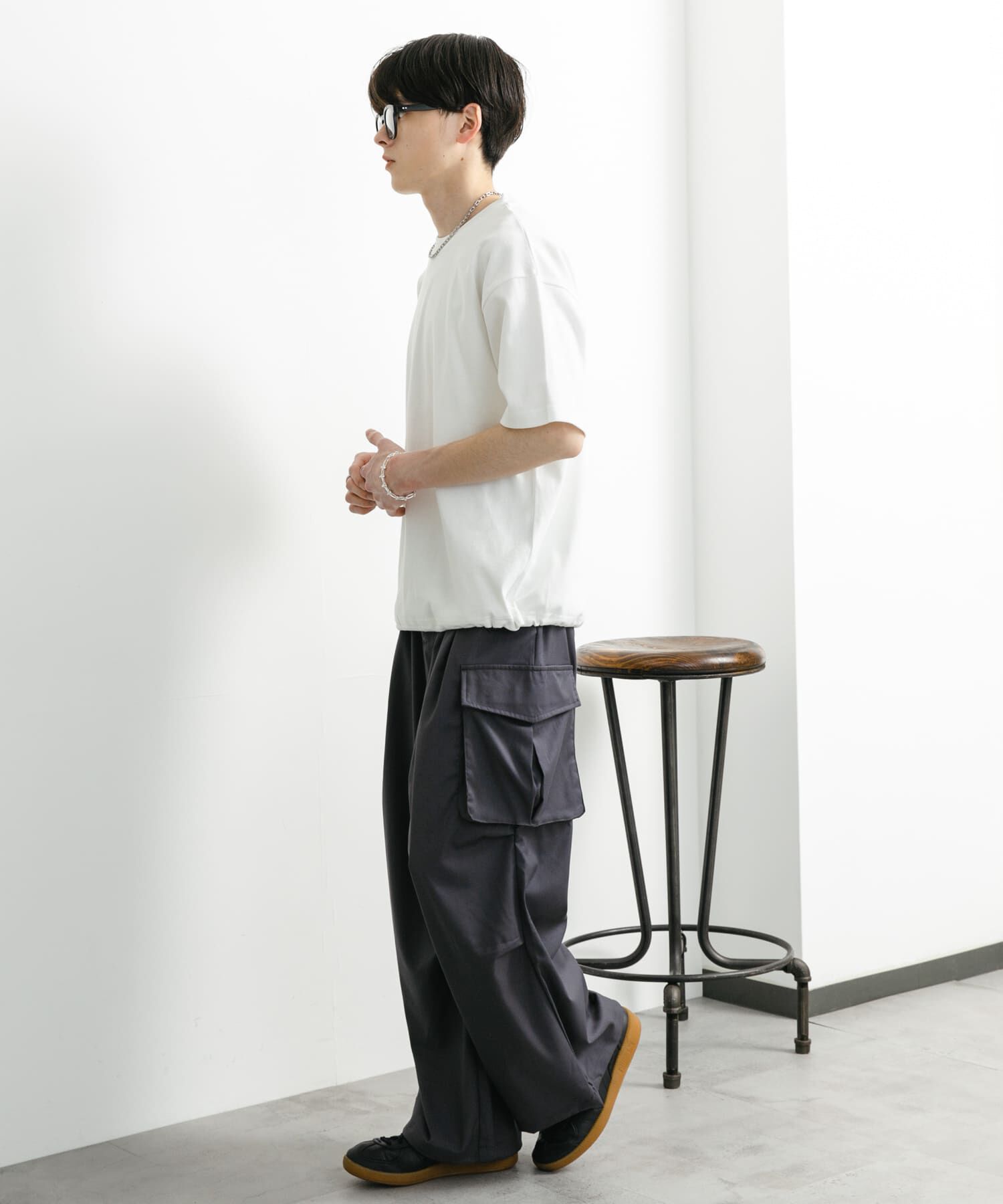 SENSE OF PLACE by URBAN RESEARCH「『ユニセックス』アソートドローコードショートスリーブTシャツ」|Tシャツ・カットソー|