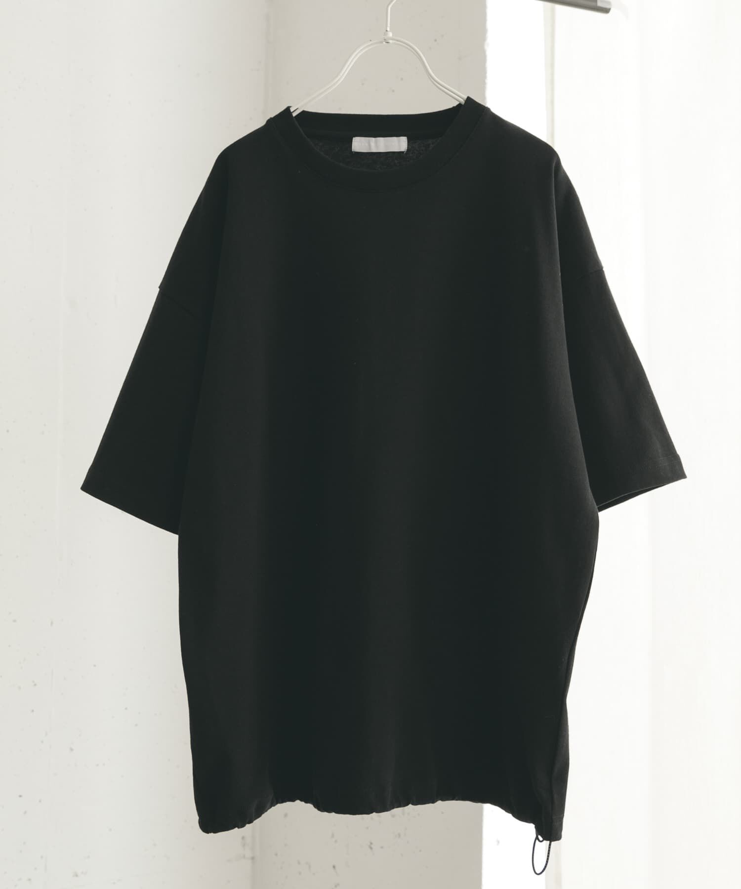 SENSE OF PLACE by URBAN RESEARCH「『ユニセックス』アソートドローコードショートスリーブTシャツ」|Tシャツ・カットソー|ブラック