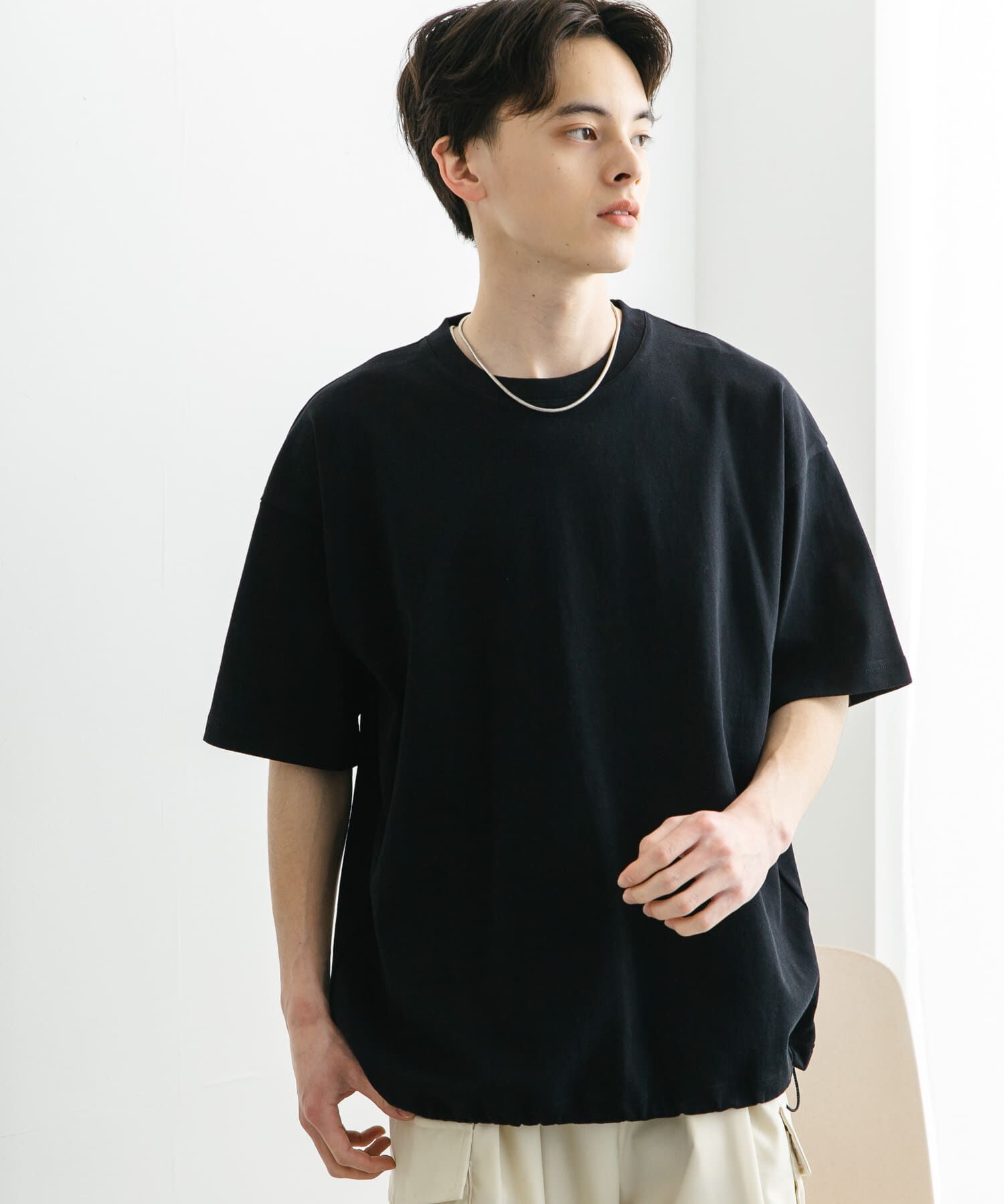 SENSE OF PLACE by URBAN RESEARCH「『ユニセックス』アソートドローコードショートスリーブTシャツ」|Tシャツ・カットソー|