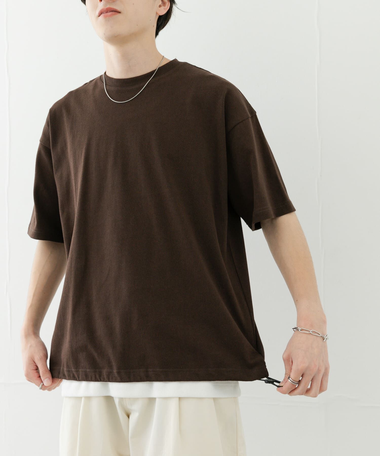 SENSE OF PLACE by URBAN RESEARCH「『ユニセックス』アソートドローコードショートスリーブTシャツ」|Tシャツ・カットソー|