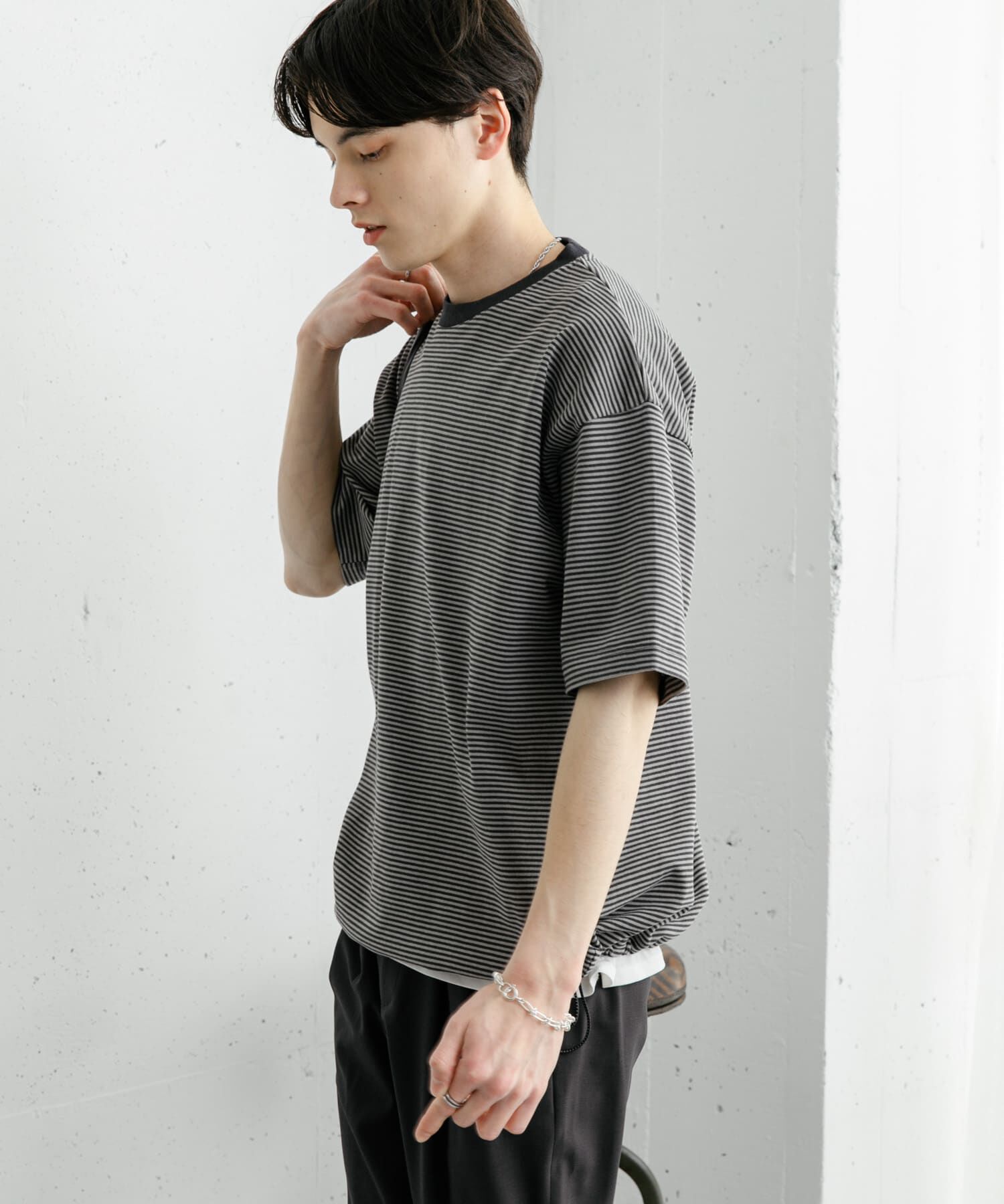 SENSE OF PLACE by URBAN RESEARCH「『ユニセックス』アソートドローコードショートスリーブTシャツ」|Tシャツ・カットソー|