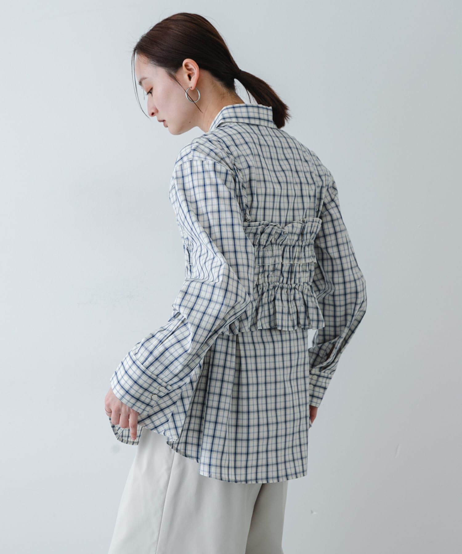 SENSE OF PLACE by URBAN RESEARCH「シャーリングビスチェセットシャツ」|Tシャツ・カットソー|
