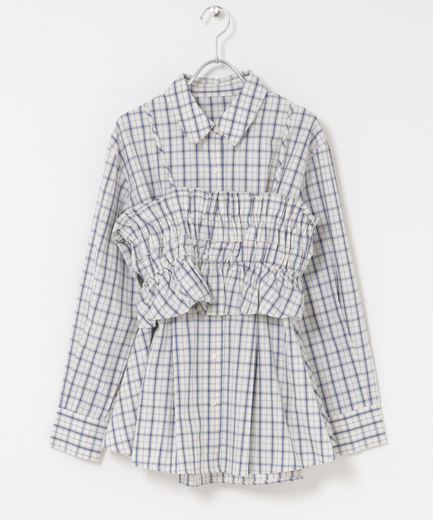SENSE OF PLACE by URBAN RESEARCH「シャーリングビスチェセットシャツ」|Tシャツ・カットソー|