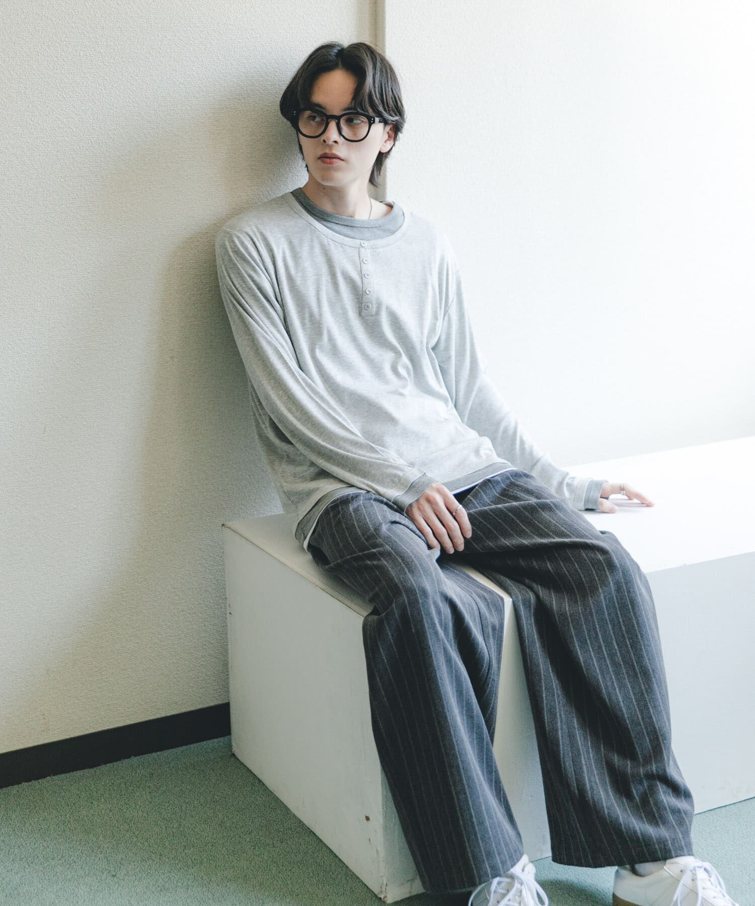 SENSE OF PLACE by URBAN RESEARCH「フェイクレイヤードロングTシャツ」|Tシャツ・カットソー|