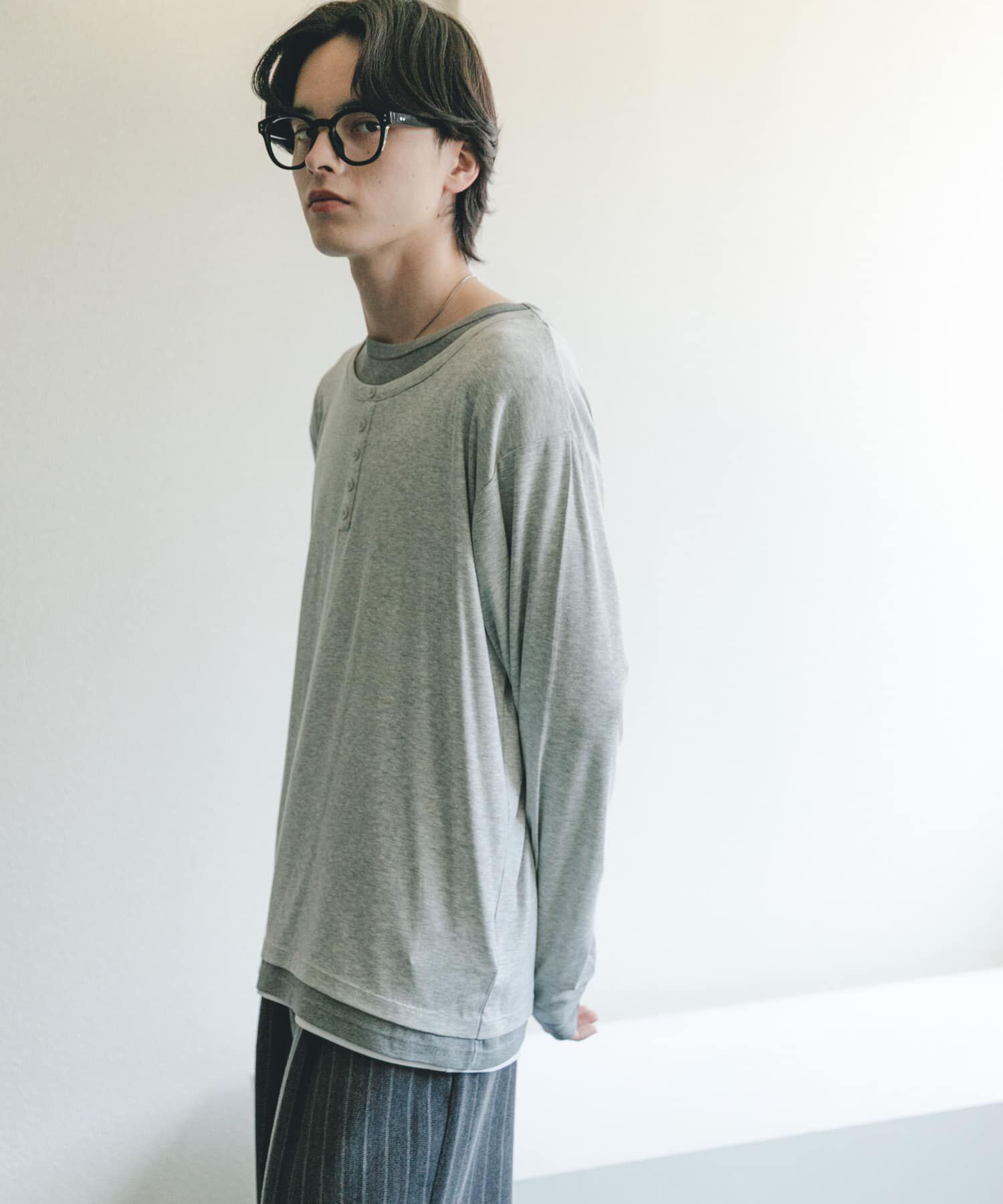 SENSE OF PLACE by URBAN RESEARCH「フェイクレイヤードロングTシャツ」|Tシャツ・カットソー|
