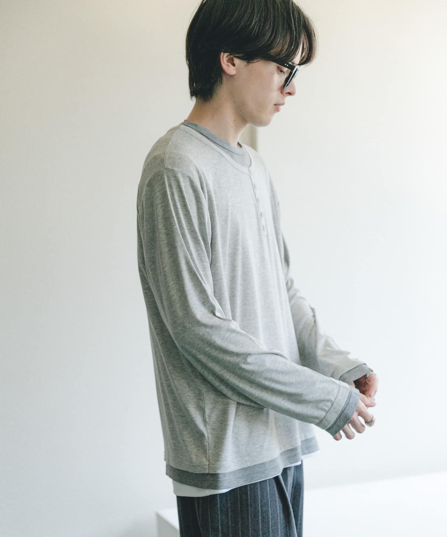 SENSE OF PLACE by URBAN RESEARCH「フェイクレイヤードロングTシャツ」|Tシャツ・カットソー|