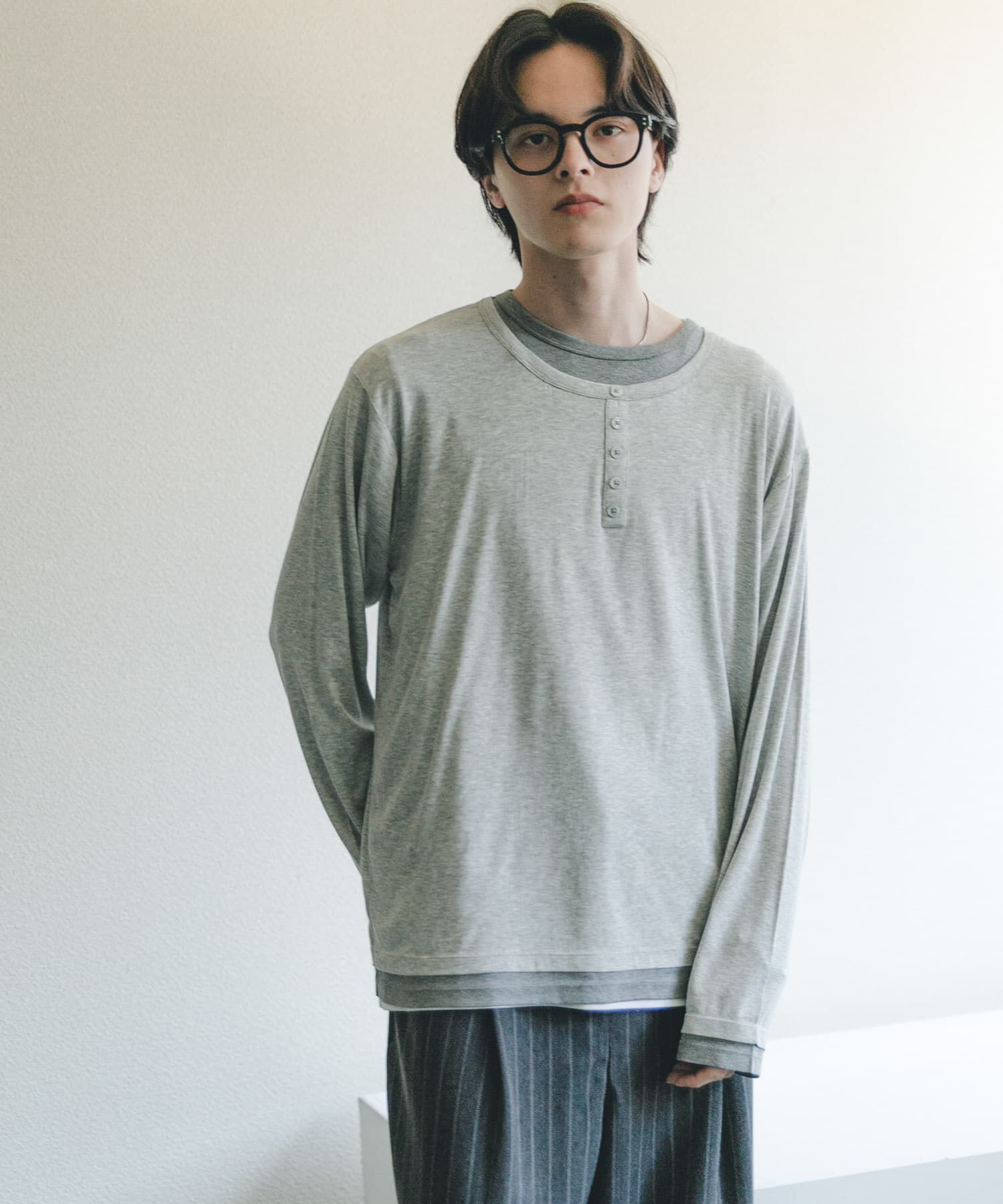 SENSE OF PLACE by URBAN RESEARCH「フェイクレイヤードロングTシャツ」|Tシャツ・カットソー|