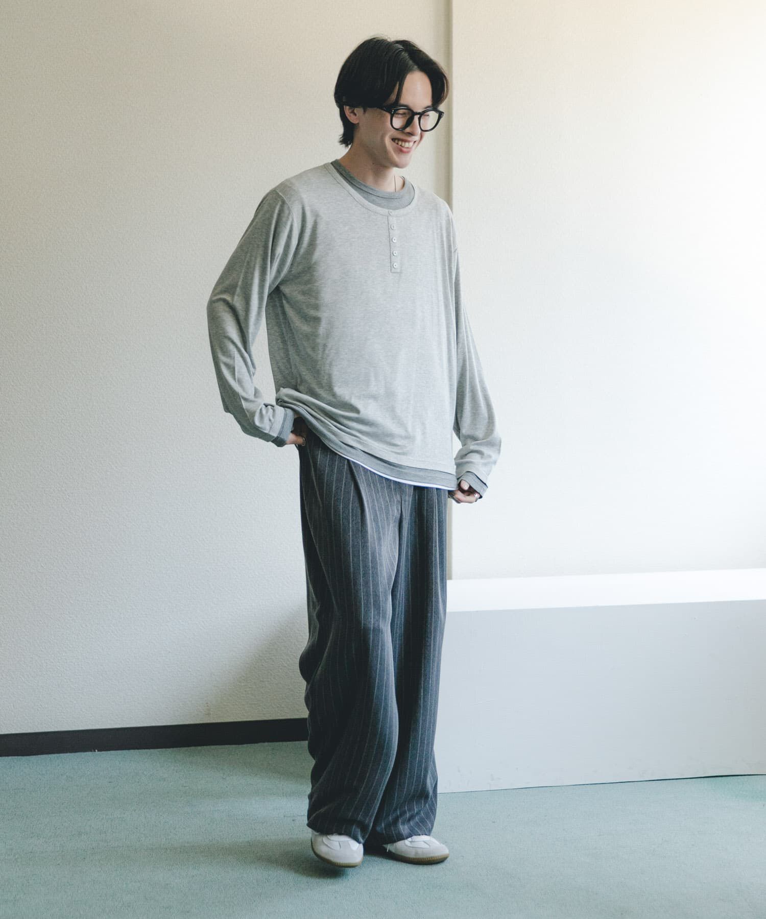 SENSE OF PLACE by URBAN RESEARCH「フェイクレイヤードロングTシャツ」|Tシャツ・カットソー|
